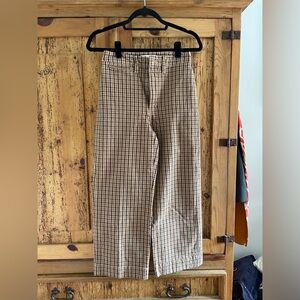 Madewell Plaid Cropped Pants